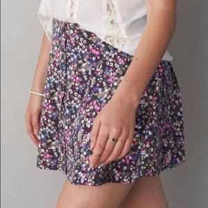 American Eagle floral skater skirt